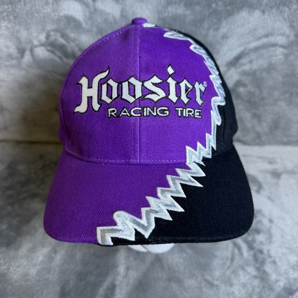 Design Dynamix Other - Hoosier Racing Tire Hat Purple Black Embroidered Racing Cap Design Dynamix